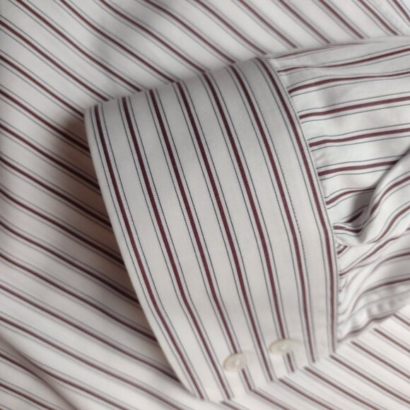 Brooks Brothers Thomas Mason Regent Fit Men's XL 17.5/34 Button Up Long Sleeve - Picture 12 of 14